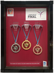 medals in frame